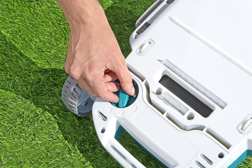 Bestway: AquaTronix: G200 Robotic Pool Vacuum - Cordless Debris Cleaning for Flat-Bottom in/Above Ground Swimming Pools, Maintenance Up to 538 SqFt