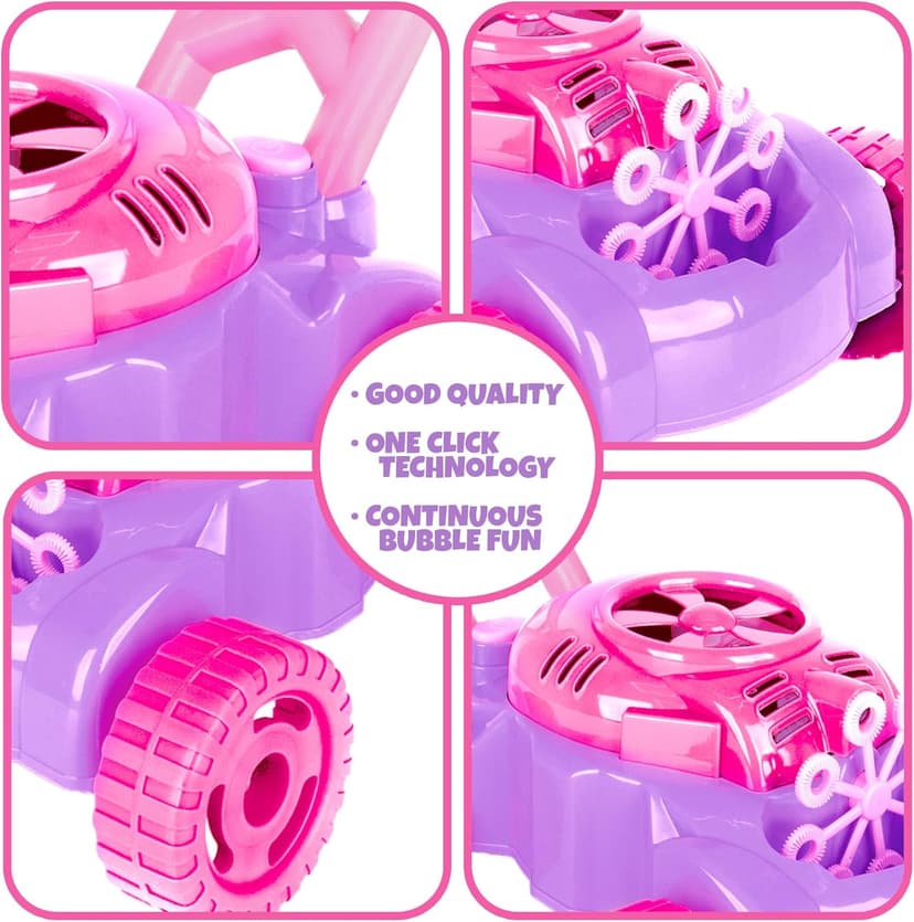 ArtCreativity Bubble Lawn Mower for Toddlers 1-3, Kids Bubble Machine for 1-Year-Old Girl Gifts, Summer Outdoor Push Gardening Toys for Kids Age 1 2 3+ Birthday Gifts for Preschool Girls