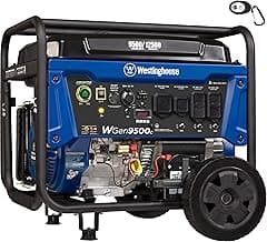 Westinghouse 12500 Peak Watt Home Backup Portable Generator, Remote Electric Start with Auto Choke, Transfer Switch Ready, Gas Powered, CO Sensor