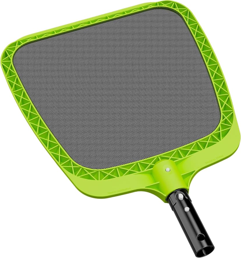 Sepetrel Pool Skimmer Net - Professional Heavy Duty Reinforced Frame Nylon Flat Leaf Rake Net,for Spa Pond Swimming Pool, Cleaning Supplies and Accessories, (Pole Not Included)