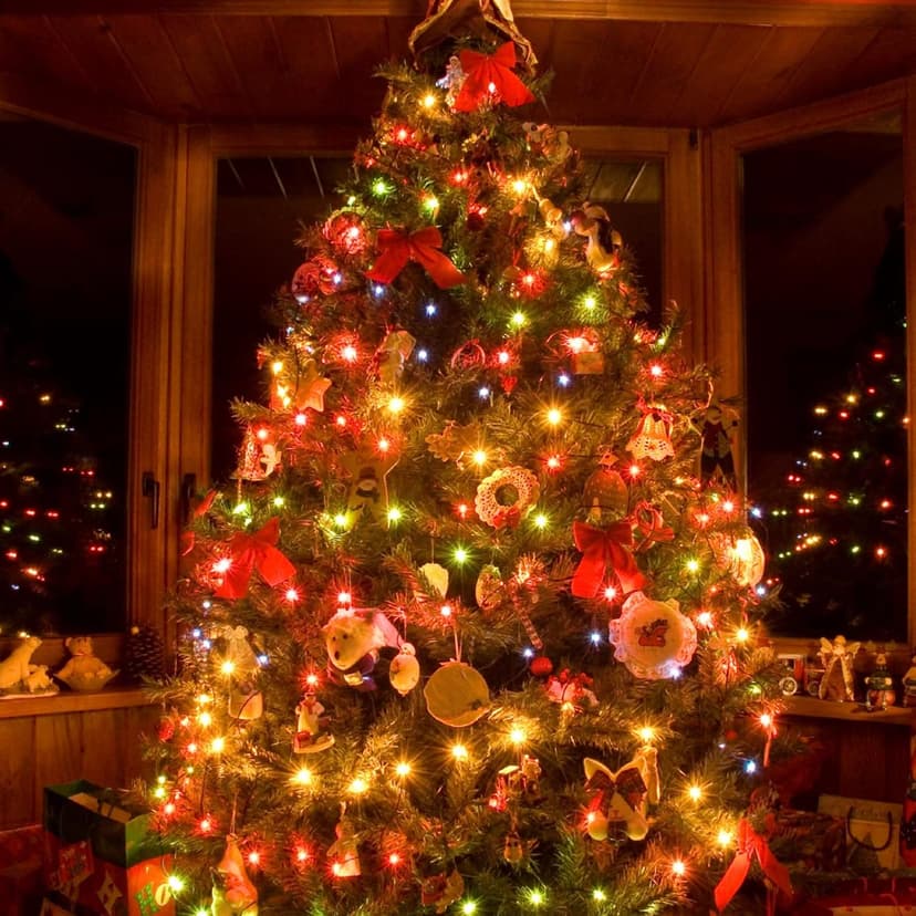 Multicolor 66FT String Lights Outdoor Indoor, 200 LED Upgraded Super Bright Christmas Lights, Waterproof 8 Modes Fairy twinkle Lights for Xmas Tree Party Wedding Garden Backyard Patio Tree(Multicolor)