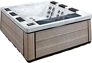 Comfort Hot Tubs - 6 Person Luxury Outdoor Portable Spa - 44 Jets - Above Ground Hot Tub