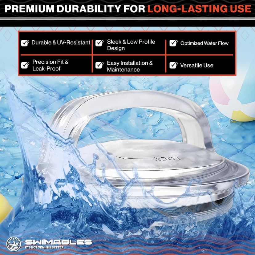 Swimables Pump Lid and Lid Oring Compatible with Hayward Powerflo SPX1500D2A | Pro Grade Pump Lid Made to Work with Hayward Pump Parts | Excellent Hayward Pump Lid Replacement | Oring Included
