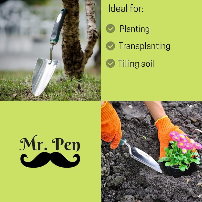 Mr. Pen Heavy Duty Stainless Steel Trowel, Garden Shovel, Hand Shovel, Gardening Tool