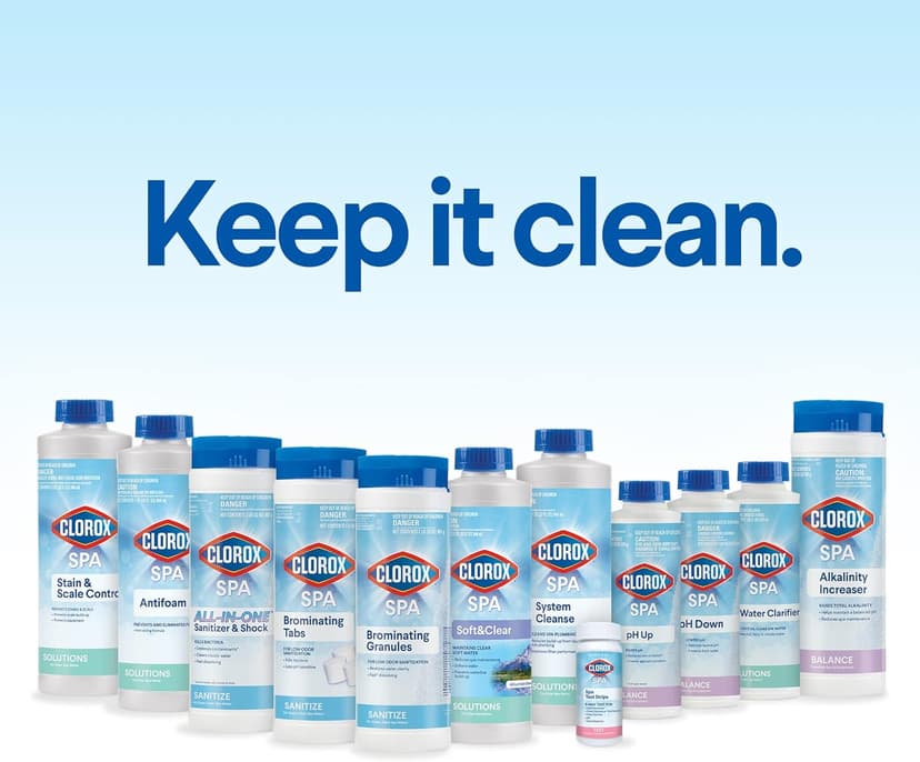 Clorox® Pool&Spa™ Spa Water Antifoam, Eliminates & Prevents Foam in Spa Water, Reduces Irritation, 1 Quart (Pack of 1)