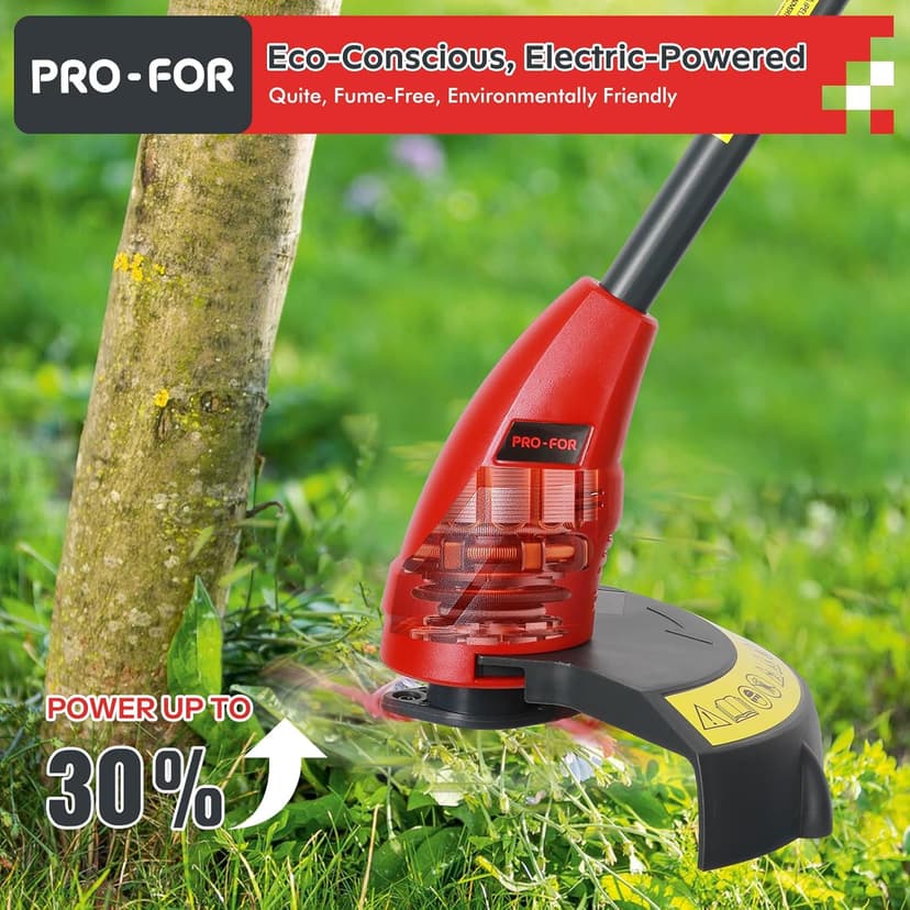 20V Max Cordless Grass Trimmer with Nylon Blade, 2-in-1 Stringless Trimmer & Lawn Edger, Lightweight Weed Wacker for Efficient Yard Maintenance