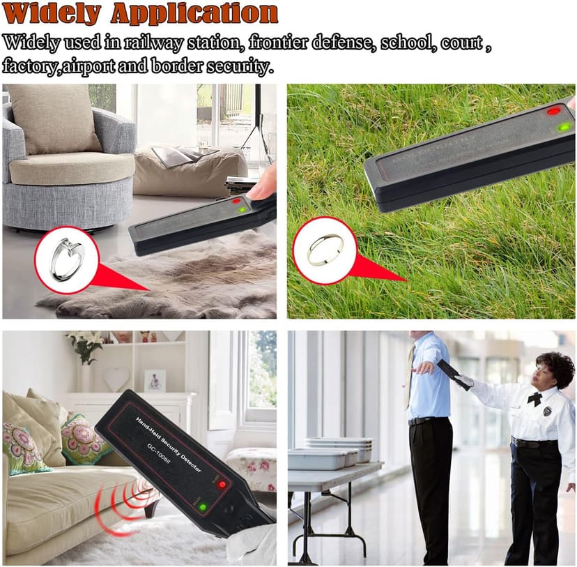 Hand Held Metal Detector,V·RESOURCING Portable High Sensitivity Metal Detector with Low Sensitivity Switch,for Security Inspection,Detecting Electronic Product, Metal Object