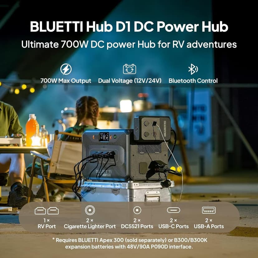 BLUETTI Solar Generator Apex 300 & B300K (2025 New) with Charger 1, 5529.6Wh LFP Battery Backup with 6 3840W AC Outlets (7680W Surge), On-the-Go Recharging, Portable Power Station for Camping, RV Life