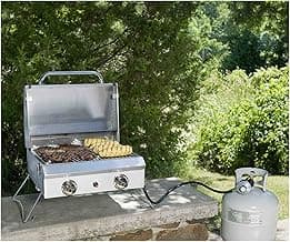 Portable Stainless Steel Gas Grill with Cover