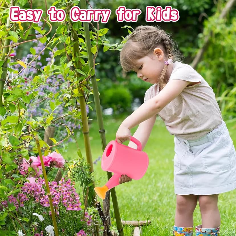 Kids Gardening Tools Set Includes Toddlers Gardening Gloves Sturdy Tote Bag Watering Can Shovel Rake Trowel Children Unicorn Apron Birthday Christmas Easter Gift for Kids Boys Girls