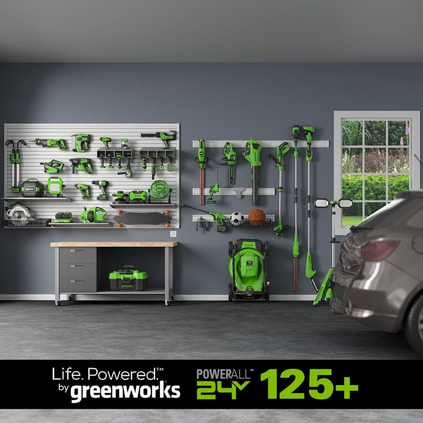 Greenworks 48V (2 x 24V) 8" Brushless Cordless Edger, (2) 4.0Ah Batteries and Dual Port Rapid Charger Included