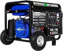 DuroMax XP12000EH 12,000-Watt Dual Fuel Portable Generator – Gas & Propane, Electric Start, Whole Home Backup Power, Transfer Switch Ready, RV & Emergency Ready