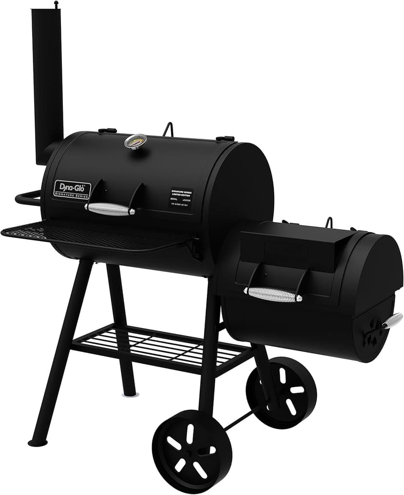 Dyna-Glo DGSS730CBO-D-KIT Signature SeriesBarrel Charcoal Grill & Side Firebox