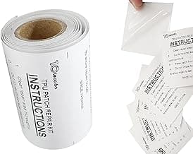 3 in x 7 ft Roll TPU Pool Patch Repair Kit for Air Mattress, Swimming Pool, Bounce House, Tent, Canvas, Canopy, Pool Floats, Tubes Air Bed and Inflatable Toys