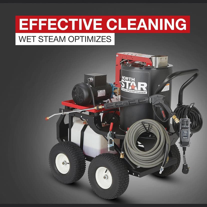 NorthStar Electric Wet Steam and Hot Water Pressure Washer — 2750 PSI, 2.5 GPM, 230 Volts