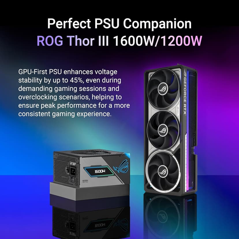 ASUS ROG Astral GeForce RTX™ 5090 OC Edition Gaming Graphics Card (PCIe® 5.0, 32GB GDDR7, HDMI®/DP 2.1, 3.8-Slot, 4-Fan Design, Axial-tech Fans, Patented Vapor Chamber, Phase-Change GPU Thermal pad)
