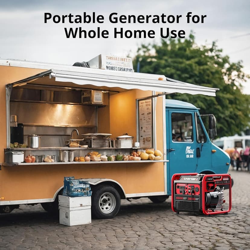 Portable Inverter Generator 4500W Gas Powered, CO-Sensor, Lightweight & Quiet for Home Use and Emergency Backup, Camping, EPA Compliant 2025 Version