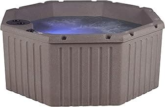 AquaLife Invi 5-Person Hot Tub – 20-Jet Plug-and-Play Spa with LED Lights, Includes Insulated Cover & GFCI Cord for Easy Setup