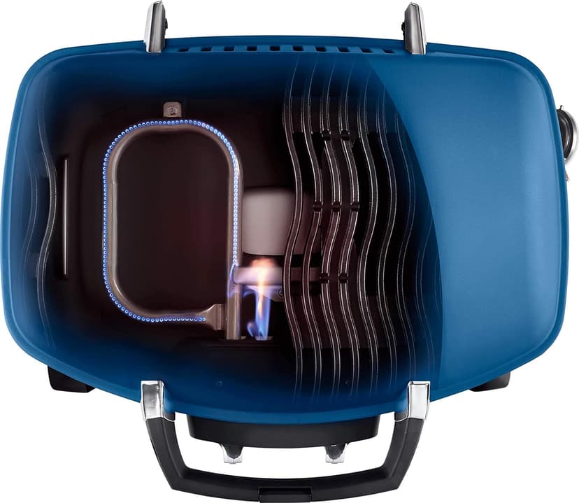 Napoleon TravelQ 285 Portable Propane Gas Grill, Blue - 2 Burners, For Tailgating, Camping, And Small Outdoor Spaces