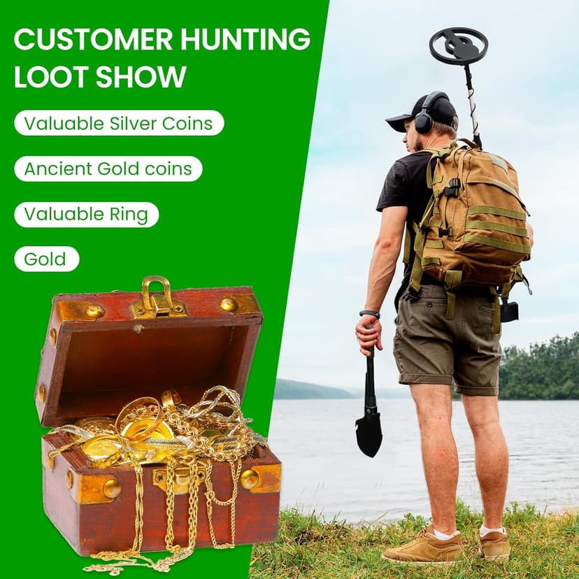 Metal Detector for Adults, for Kids, Waterproof & Underground & Underwater Gold Detector, Gold Metal Detector, Metal Detector Kit, Medal Detector