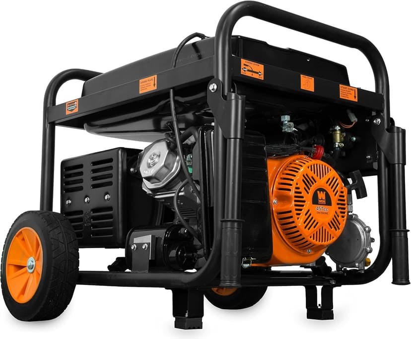 WEN 11,000-Watt 120V/240V Dual Fuel Portable Generator with Wheel Kit and Electric Start (DF1100T)