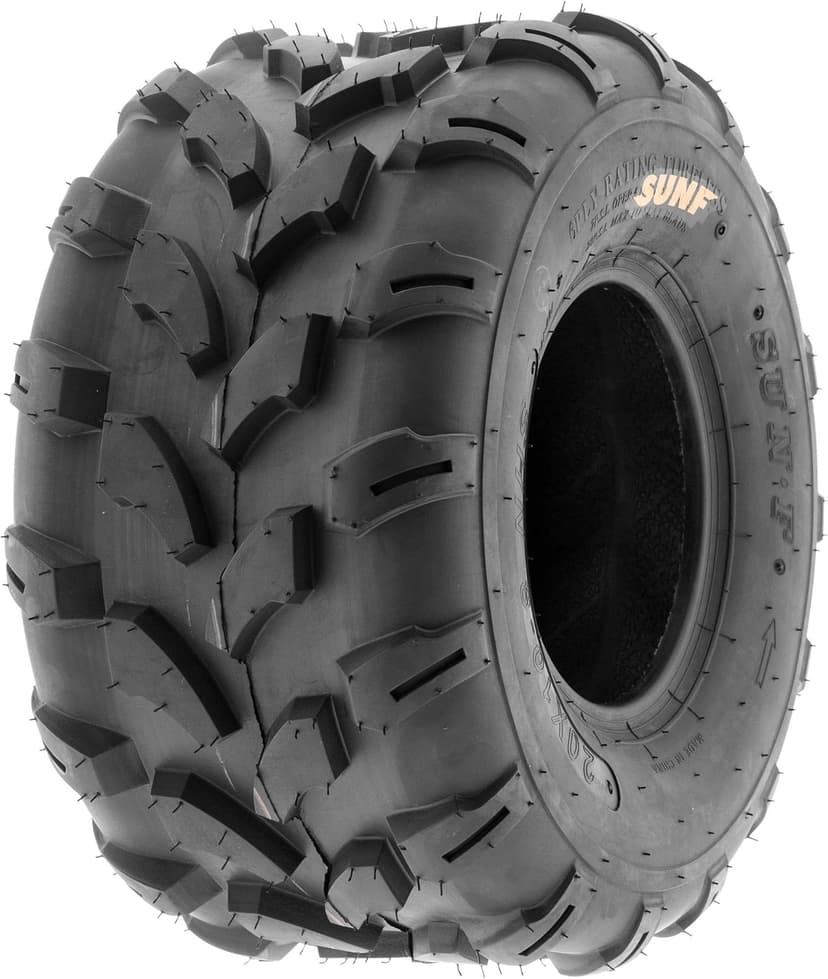 SunF A003 ATV/UTV/Lawn-Mowers Off-Road Tire 20x10-8, 6 PR, Directional Tread (Pair of 2)