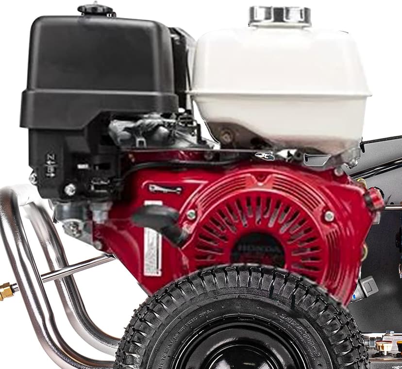 SIMPSON Cleaning ALWB60828 Water Blaster Series 4200 PSI Gas Pressure Washer, 4.0 GPM, Honda Engine, Includes Spray Gun and Wand, 5 QC Nozzle Tips, Monster Series 3/8-in. x 50-ft. Hose, (49-State)
