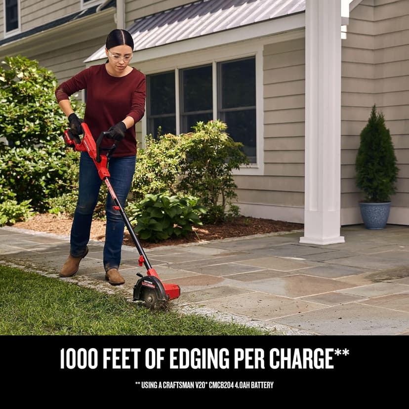 CRAFTSMAN 20V Edger Lawn Tool, Cordless Trencher, Bare Tool Only (CMCED400B)