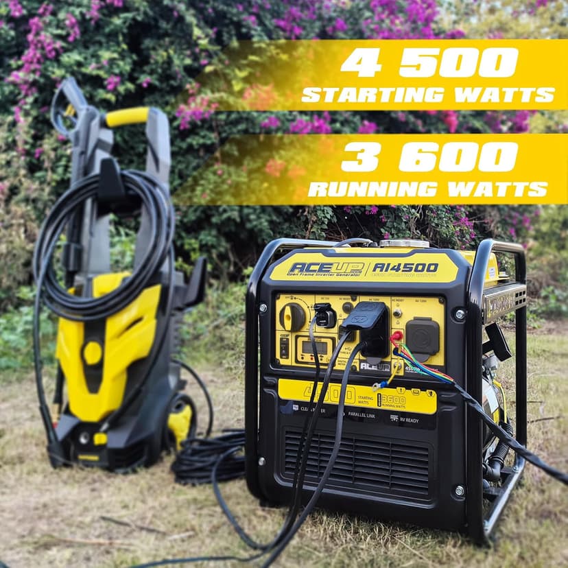 Aceup Energy 4500 Watt Inverter Generator 223CC, Gas Powered Generator for Camping, Home Use, RV-Ready EPA Compliant