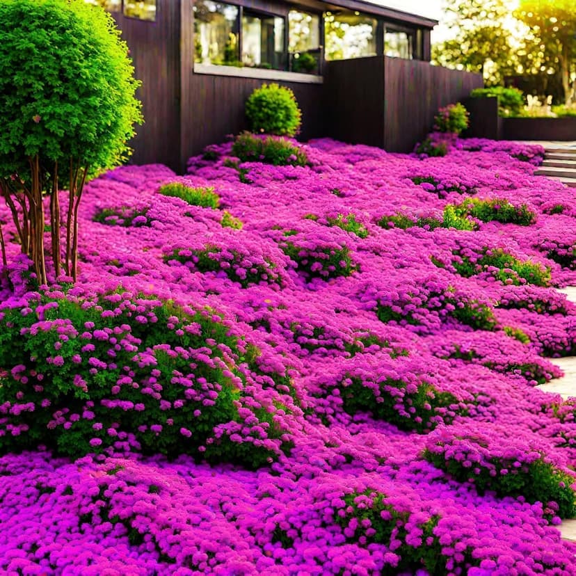 15000+ Creeping Thyme Ground Cover Seeds for Planting - Magic Perennial Flower Landscaping Seeds Heirloom Non-GMO Thymus Serpyllum Seeds for Garden