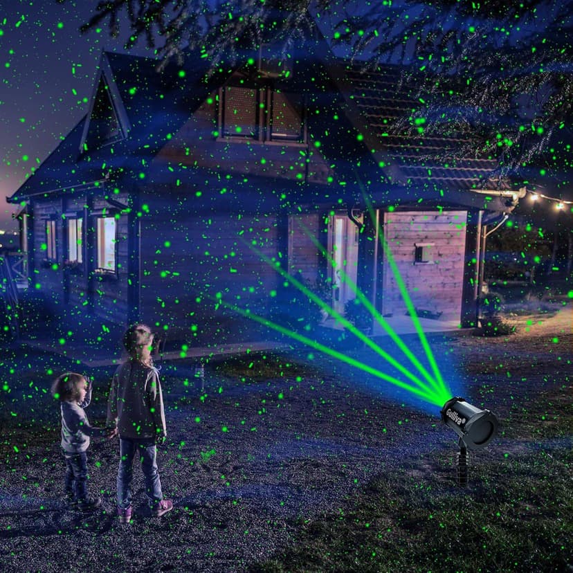 Outdoor Firefly Projector Lights with Blue Aurora LED – Perfect for Garden, Yard, and Patio Decor | Create Magical Starry Nights for Holidays & Events | Waterproof, Remote Control
