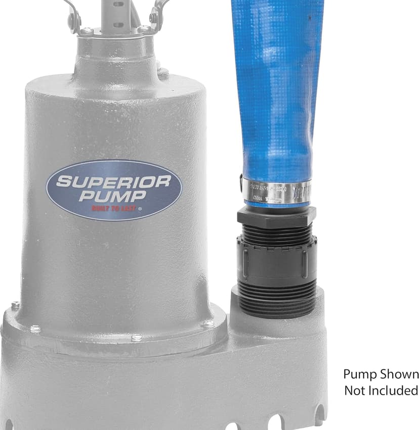Superior Pump 99621 Lay-Flat Discharge Hose Kit, 1-1/2-Inch by 25-foot