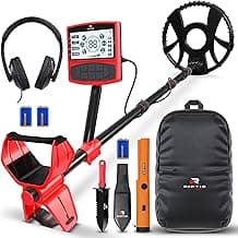 Metal Detector for Adults with Pin Pointer - Waterproof Metal Detector, Pinpointer with 5 Modes, Headphones, Bag, Dagger,Adults Professional, Beach, ip68 Coil,Gold Detector