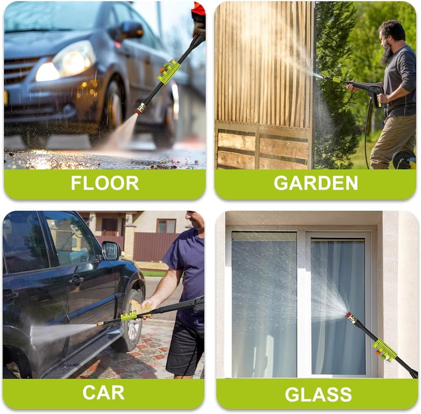 Pressure Washer, 5000PSI Max 3.6GPM Electric Power Washer with Foam Cannon 35FT Power Cord 4 Nozzles, Pressure Washer for Cars, Patios, Fences, Decks and Driveway