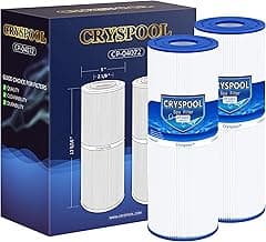 Cryspool® 04072 Filter Compatible with PRB25-IN Hot Tub Filter, C-4326, FC-2375, 3005845, R172327, R173429, 33521, 25392, 817-2500, 5X13 Drop in Spa Filter, 2 Pack