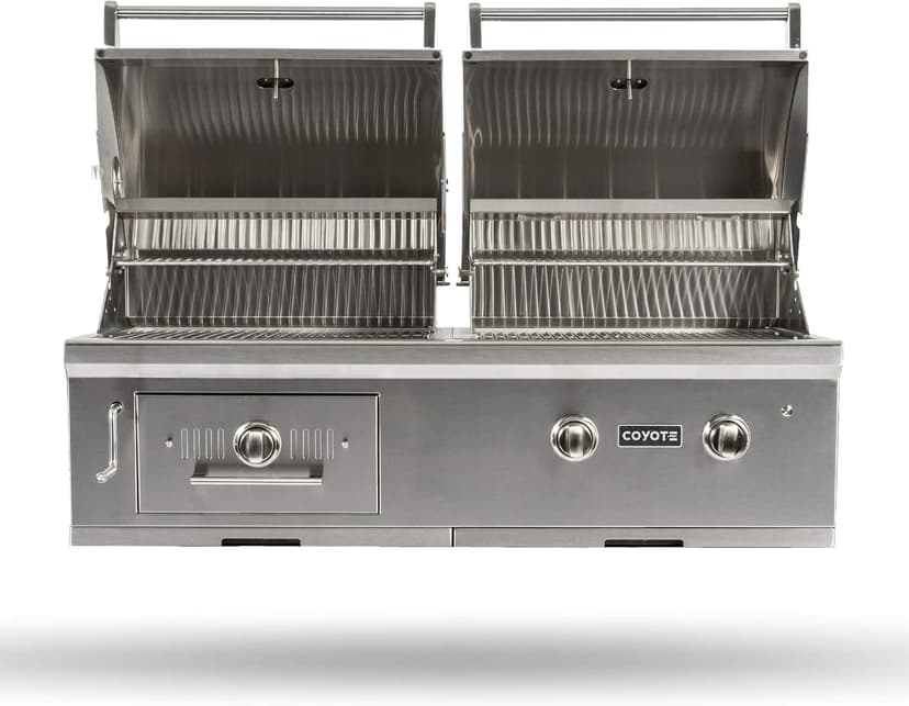 Coyote 50-Inch Built-in Natural Gas/Charcoal Dual Fuel Hybrid Grill - C1HY50NG