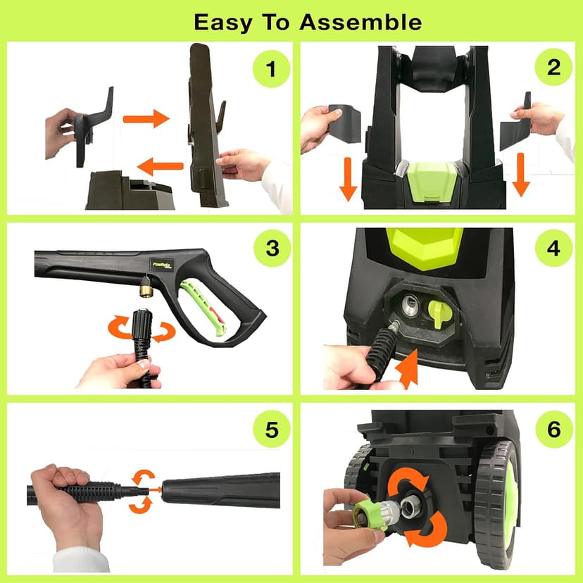 Electric Pressure Washer, Foam Cannon, 4 Different Pressure Tips, Power Washer, 3800 PSI 2.4 GPM