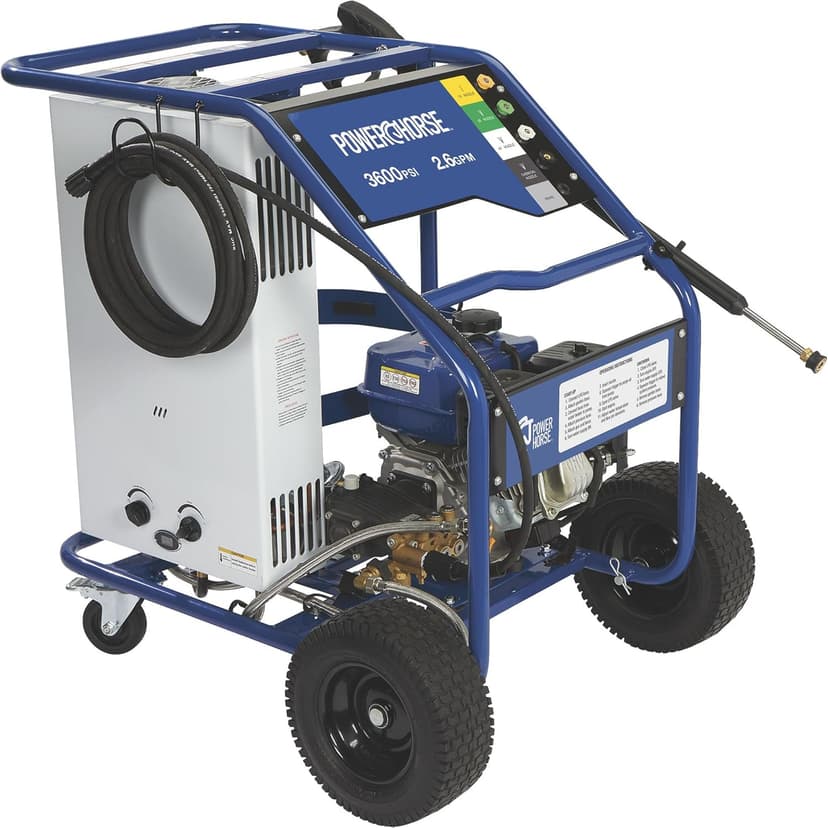 Powerhorse Propane Pressure Washer, Hot Water Pressure Washer Gas Pressure Washer with Propane Burner, Power Washer Car Pressure Washer