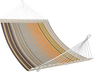 Patio Watcher 13 FT Quick Dry Textilene Hammock - Outdoor Double Hammock - Heavy Duty for Outside - 450 lbs Capacity - Coffee