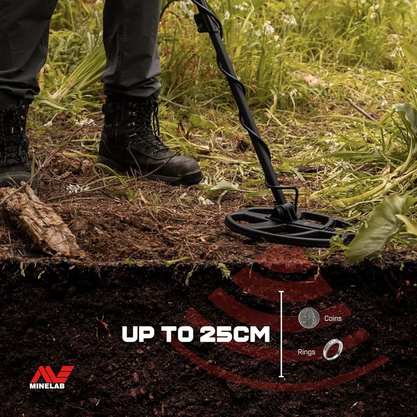 MINELAB X-Terra Voyager Metal Detector for Adults, All Terrain, Waterproof,Target ID, 4 Modes, Kit with Headphones & Digger
