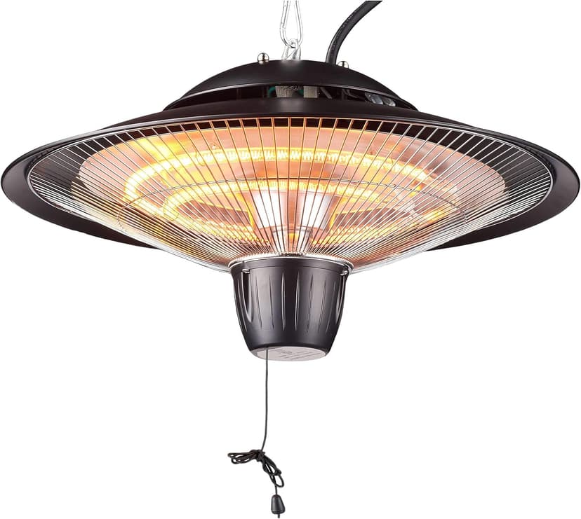 DONYER POWER 1500W Outdoor/Indoor Electric Patio Heater, Ceiling Mounted, Iron