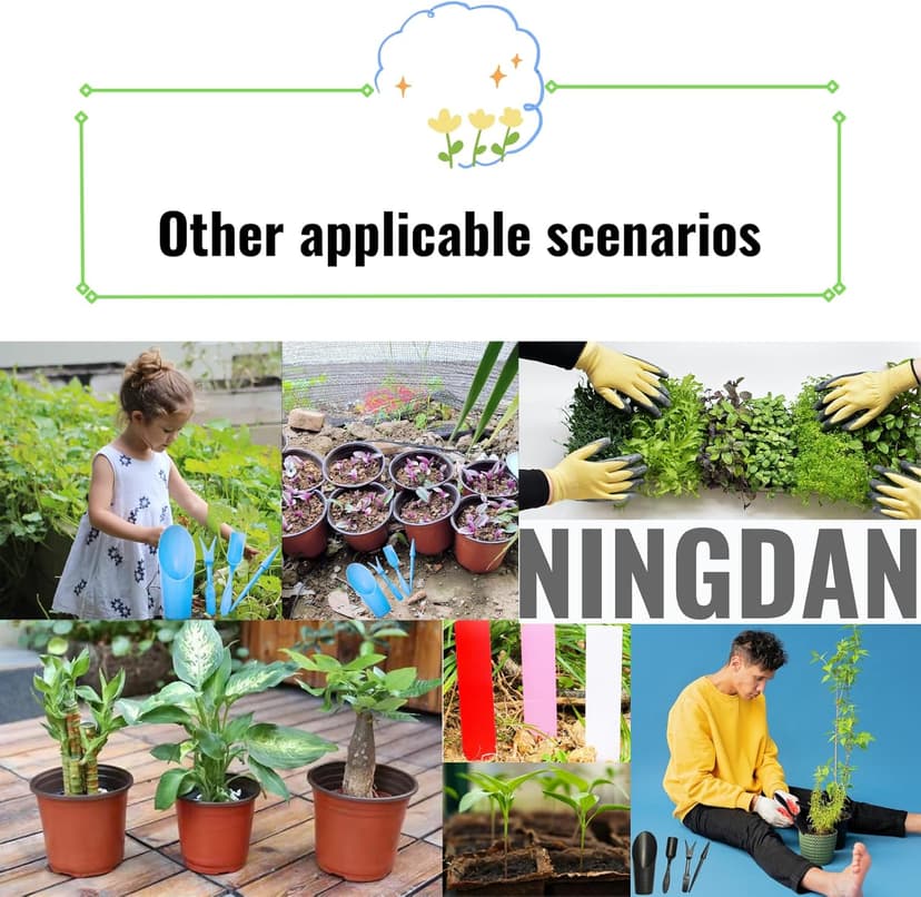 Garden Shovel Hand Tools Transplanting Potting Bonsai Soil Scoop Plastic Succulent Kits,Mini Garden Plant Care Shovel Soil (Black)