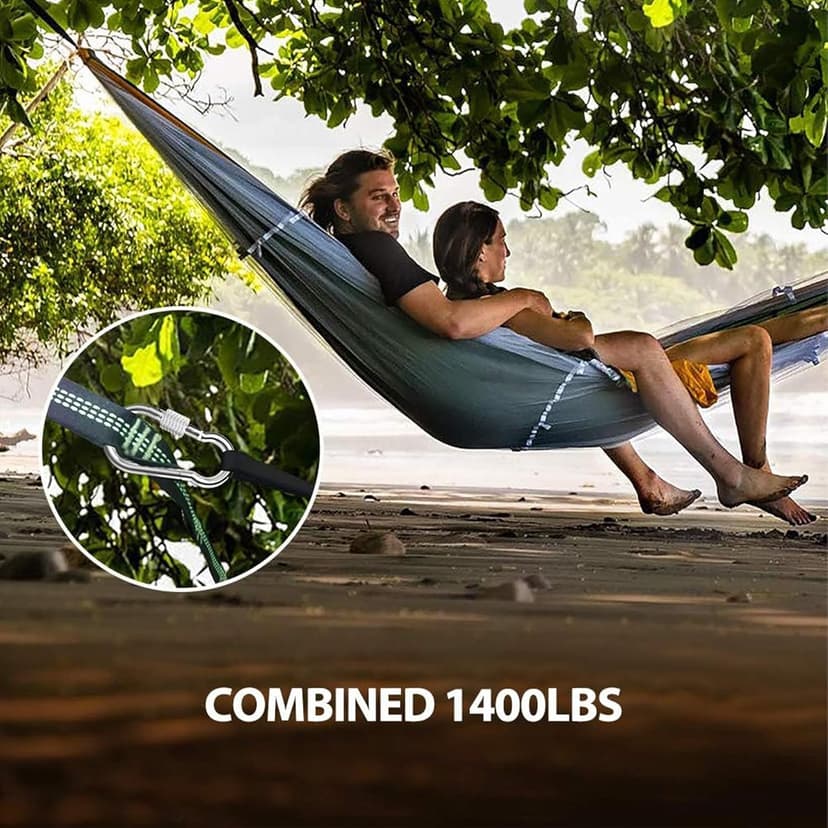 Hammock Tree Straps, Portable 10 FT Long 16+1Loops Adjustable Suspension Straps, 100% No Stretch&Lightweight, 1400 LBS Combined Hammock Accessories, Fits All Hammocks