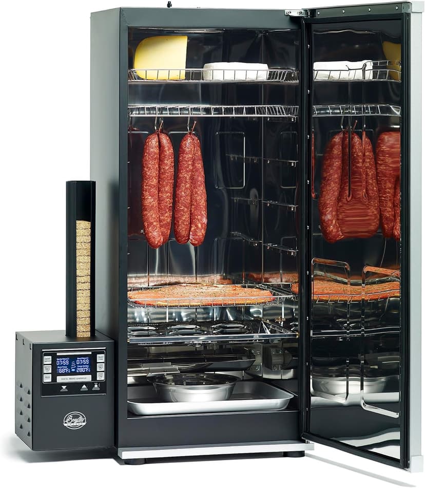 Bradley Smoker 6-Rack Outdoor Electric Smoker, Digital Vertical Smoker With Stainless Steel Grill