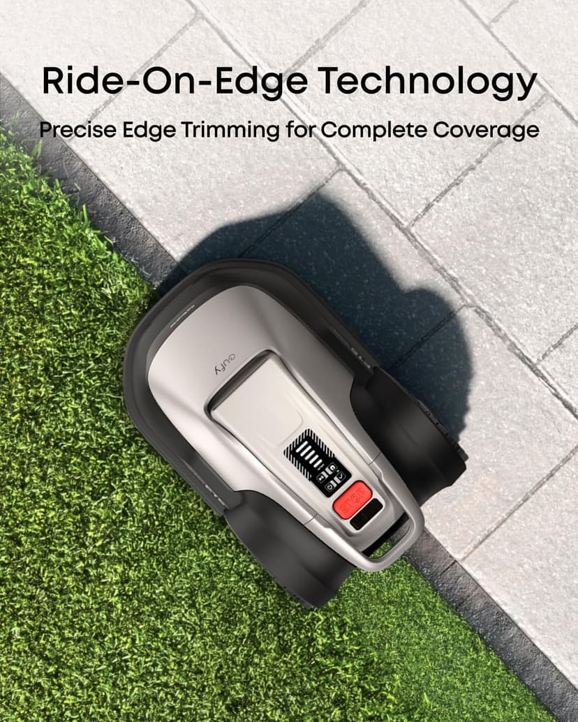 eufy Robot Lawn Mower E15, No Wire, No RTK, No Signal Issue, Hands-Free Auto Mapping, Precise Obstacle Avoiding, Reliable Lawn Maintenance, Worry-Free Experience