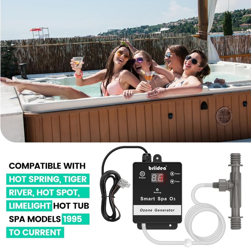 Briidea Ozone Generators, Compatible with Watkins Freshwater III Ozone System 72602, Hot Spring Spas & Hot Tub, Tiger River, Limelight Spa Models 1995 to Current
