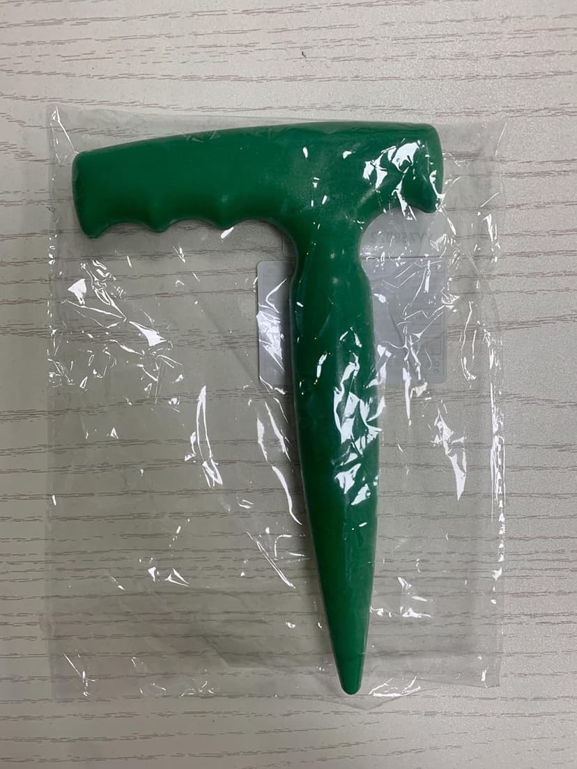 6.9 inch Bulb Planter Tool Plastic Sow Dibbler with Handle Garden Hand Dibber Garden Seed Tool for Sowing Seeds Planting Bulbs Digging (Green)
