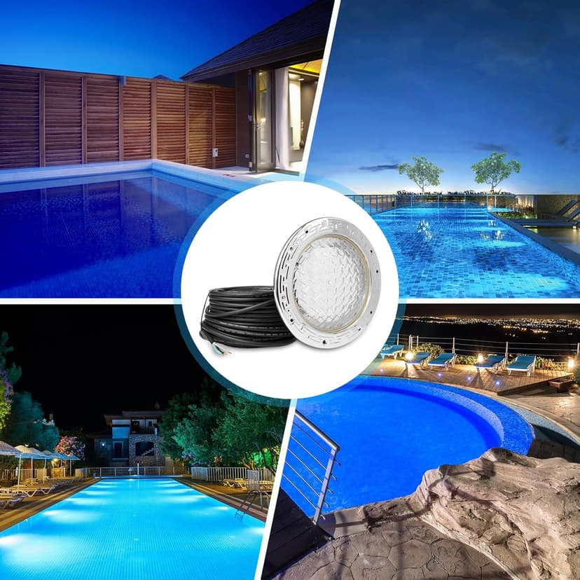 SH101300 50FT 120V Underwater Spa Light (White), 10 Inch Inground Pool Light Replacement