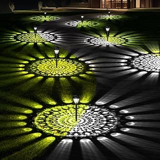 Super Bright Solar Lights for Outside, Up to 12H Solar Lights Outdoor Waterproof, 8 Pack Outdoor Lights Decorative, Garden Lights Dusk to Dawn Auto On/Off,Solar Pathway Lights for Yard,Landscape