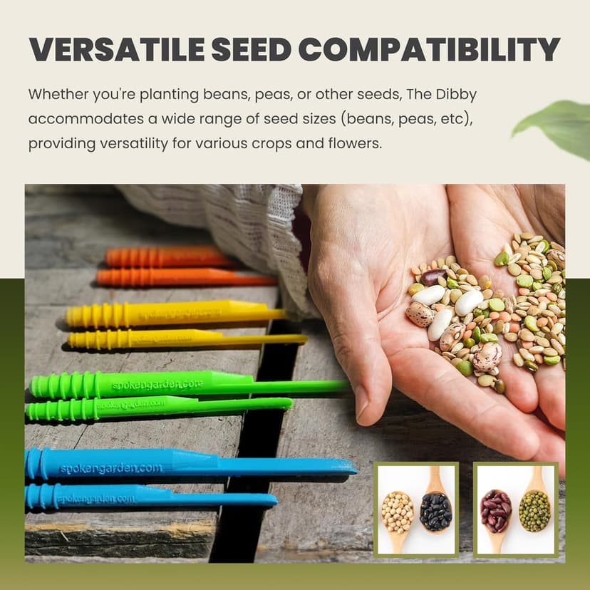 Dibby Seed Sowing Garden Tool Dibber Planter Transplanter – Sow Seeds at the Right Depth – Easily Transplant Delicate Seedlings (Little Dibby) Pink